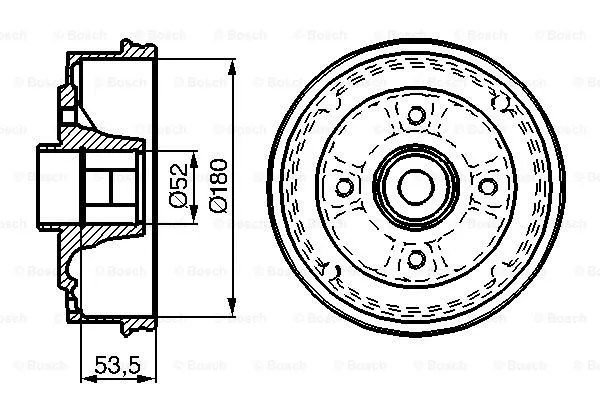 Brake Drum (0 986 477 112)