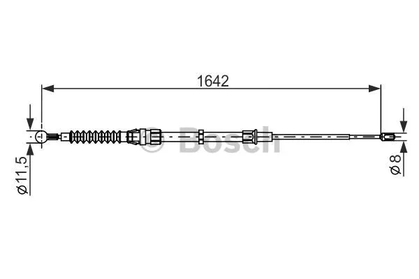Cable Pull, parking brake (1 987 482 267)
