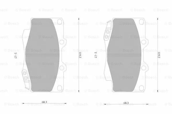 Brake Pad Set, disc brake (0 986 AB1 931)