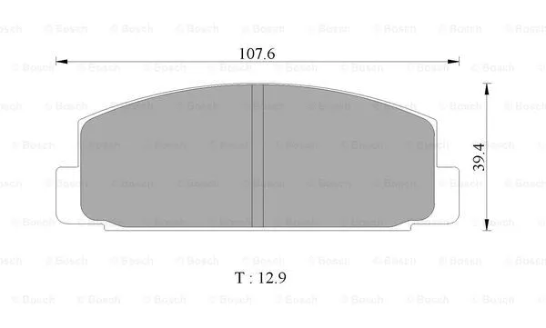 Brake Pad Set, disc brake (0 986 505 785)