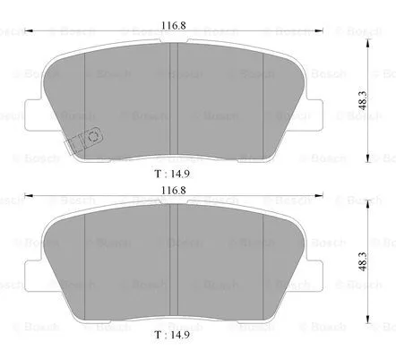Brake Pad Set, disc brake (0 986 AB3 105)