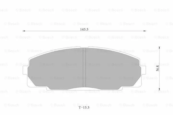 Brake Pad Set, disc brake (0 986 AB4 399)
