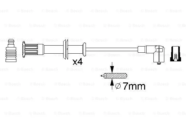 Ignition Cable Kit (0 356 912 829)