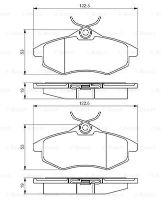 Brake Pad Set, disc brake (0 986 495 268)