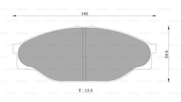 Brake Pad Set, disc brake (0 986 AB2 071)