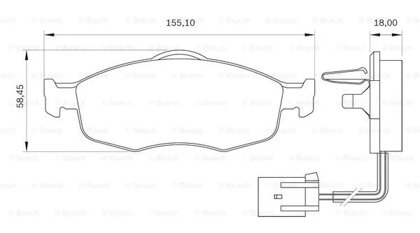 Brake Pad Set, disc brake (0 986 BB0 143)