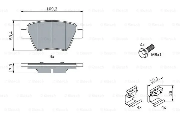 Brake Pad Set, disc brake