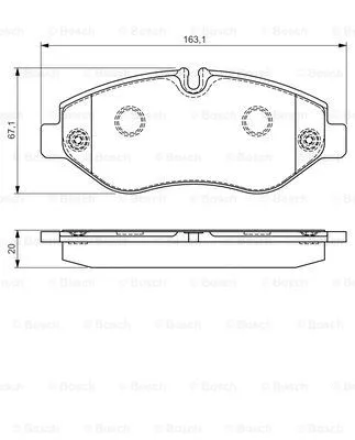 Brake Pad Set, disc brake (0 986 495 113)
