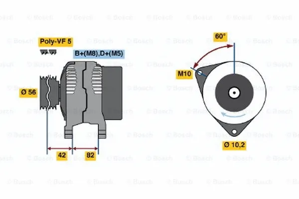 Alternator (0 123 510 045)