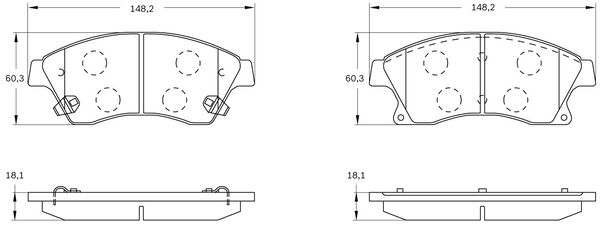 Brake Pad Set, disc brake (0 986 BB0 903)