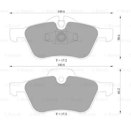 Brake Pad Set, disc brake (0 986 AB4 572)