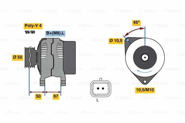 Alternator (0 986 080 720)