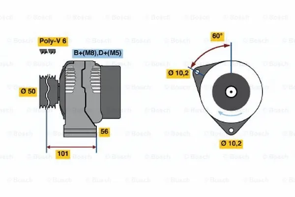 Alternator (0 123 510 023)
