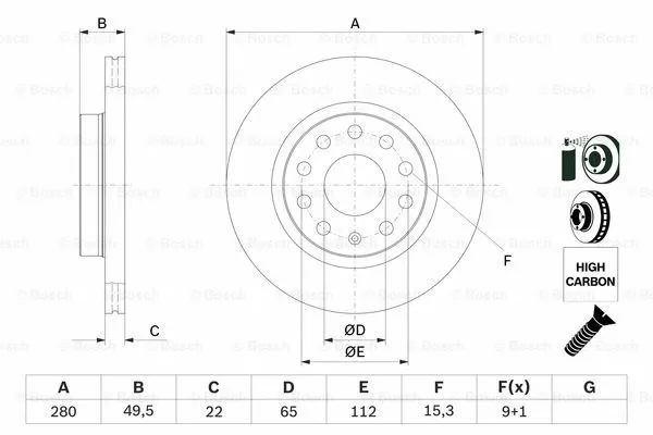 Brake Disc (0 986 479 098)