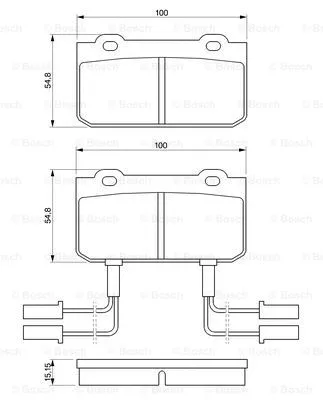 Brake Pad Set, disc brake (0 986 469 441)