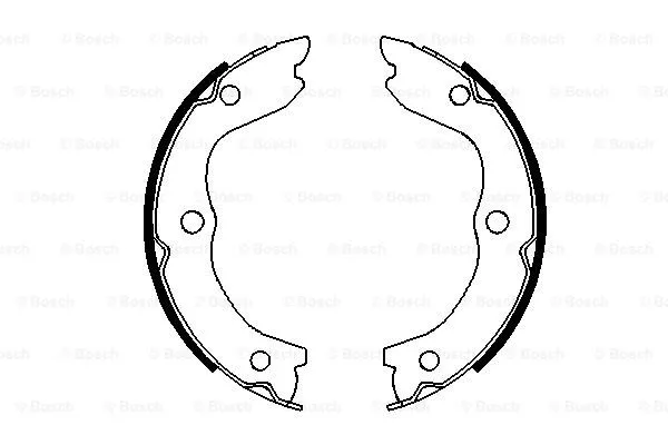 Brake Shoe Set, parking brake (0 986 487 698)
