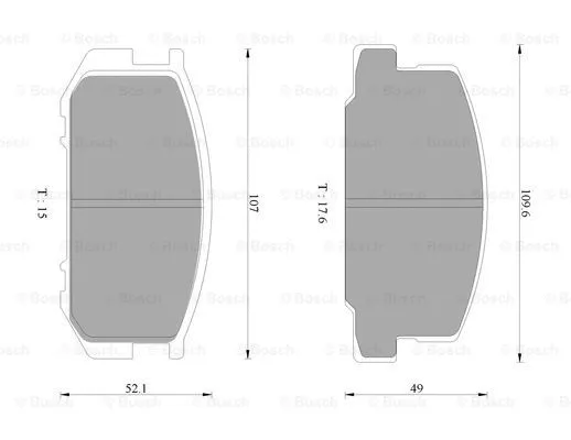 Brake Pad Set, disc brake (0 986 AB9 312)