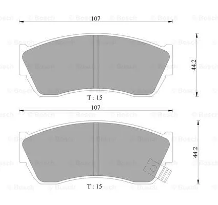 Brake Pad Set, disc brake (0 986 505 942)