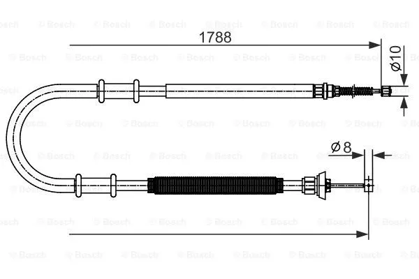 Cable Pull, parking brake (1 987 482 590)