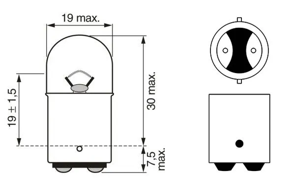 Bulb, direction indicator