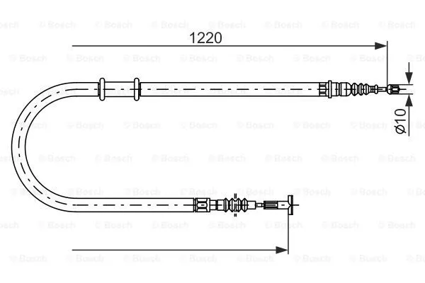 Cable Pull, parking brake (1 987 482 182)