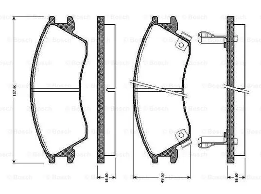 Brake Pad Set, disc brake (0 986 TB2 570)