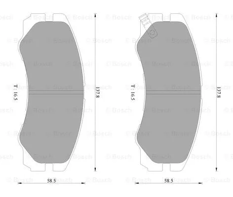 Brake Pad Set, disc brake (0 986 AB2 234)