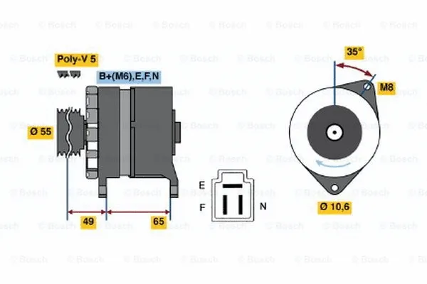 Alternator (0 986 034 321)