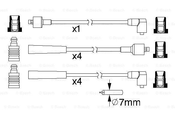 Ignition Cable Kit (0 986 357 104)