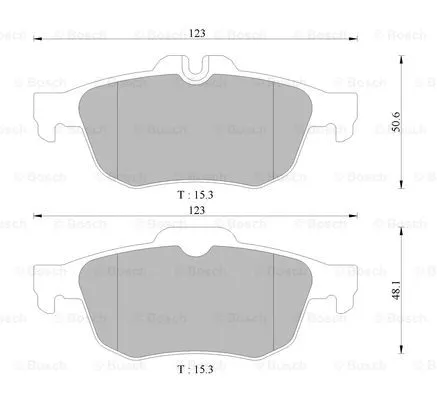 Brake Pad Set, disc brake (0 986 AB3 130)