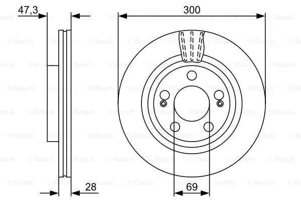 Brake Disc (0 986 479 537)