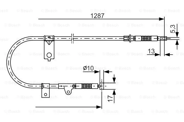 Cable Pull, parking brake (1 987 482 150)