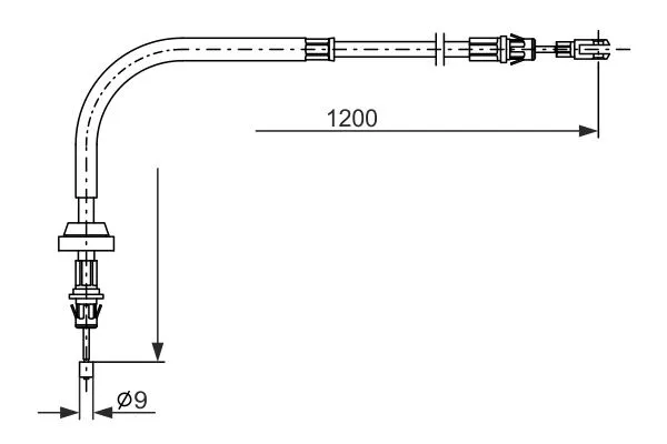 Cable Pull, parking brake (1 987 482 878)