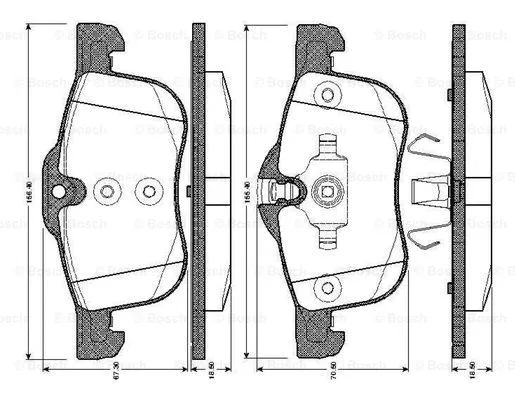 Brake Pad Set, disc brake (0 986 TB2 355)