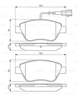 Brake Pad Set, disc brake (0 986 495 342)