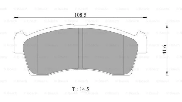 Brake Pad Set, disc brake (0 986 AB2 419)