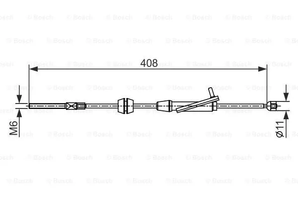 Cable Pull, parking brake (1 987 482 421)