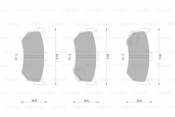 Brake Pad Set, disc brake (0 986 AB9 254)