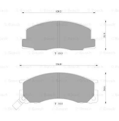 Brake Pad Set, disc brake (0 986 AB2 229)