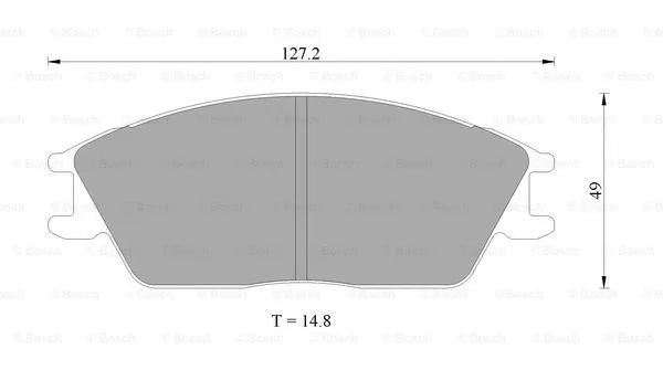 Brake Pad Set, disc brake (0 986 505 372)