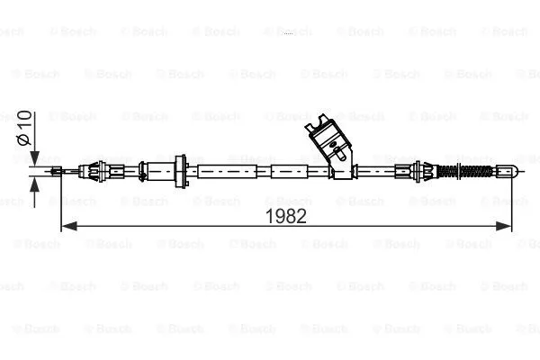 Cable Pull, parking brake (1 987 482 747)