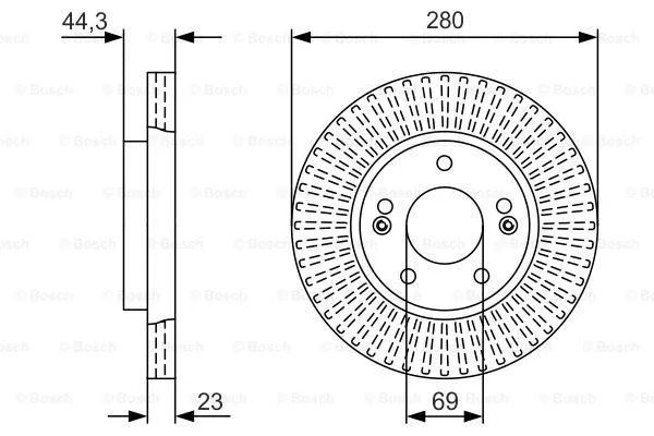 Brake Disc (0 986 479 U82)
