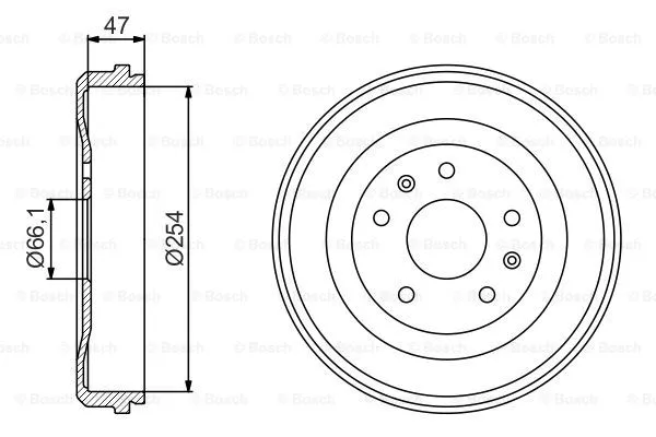 Brake Drum (0 986 477 193)