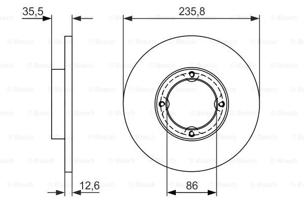 Brake Disc (0 986 479 898)