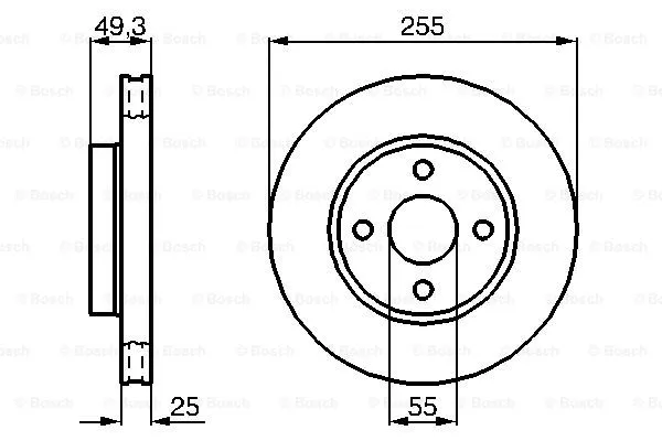 Brake Disc (0 986 479 084)