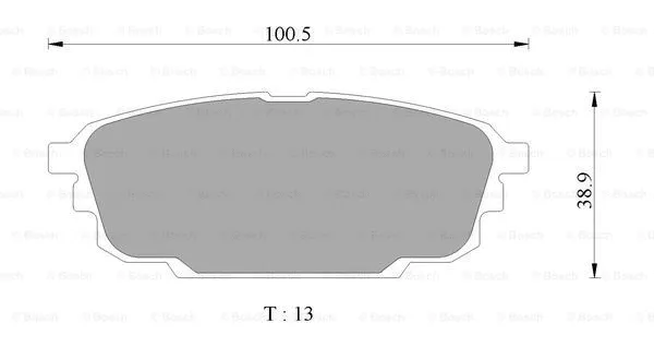 Brake Pad Set, disc brake (0 986 AB2 753)
