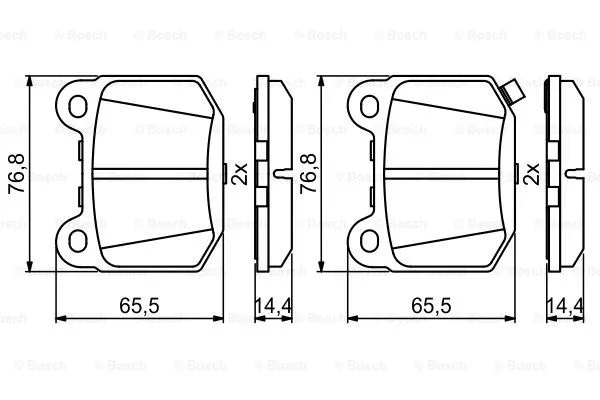 Brake Pad Set, disc brake (0 986 494 865)