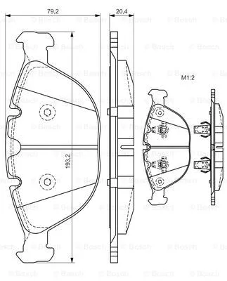 Brake Pad Set, disc brake (0 986 494 217)