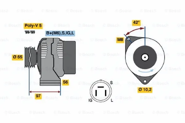 Alternator (0 986 038 591)