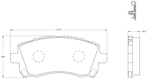 Brake Pad Set, disc brake (0 986 BB0 581)